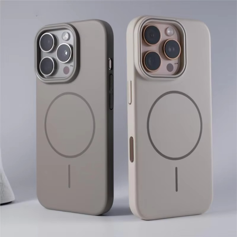 Luxury Apple iPhone Case, MagSafe Compatible, Camera Lens and Screen Protection, Ultra Thin, Shockproof, Magnetic, Full All Around Protection, Smooth Ring Silicone Cover