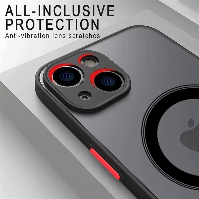 Robust Apple iPhone Case, MagSafe Compatible, Camera Lens and Screen Protection, Ultra Thin, Shockproof, Magnetic, Full All Around Protection, Custom Armor Hard Cover