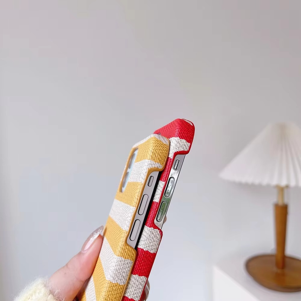 Premium Apple iPhone Case, MagSafe Compatible, Camera Lens and Screen Protection, Ultra Thin, Shockproof, Magnetic, Full All Around Protection, Canvas Stripe Fabric Cover