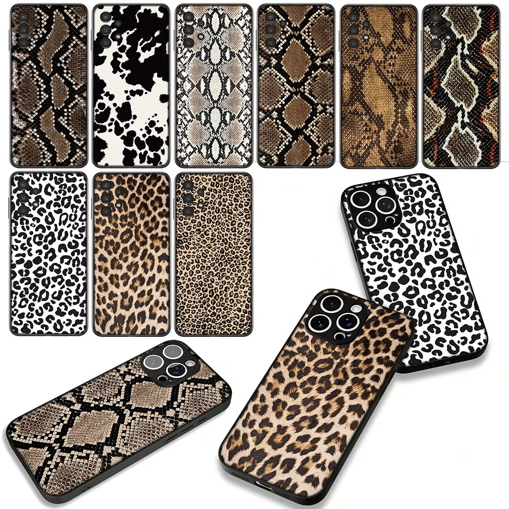 Luxury Apple iPhone Case, MagSafe Compatible, Camera Lens and Screen Protection, Ultra Thin, Shockproof, Magnetic, Full All Around Protection, Snake Skin Soft Cover