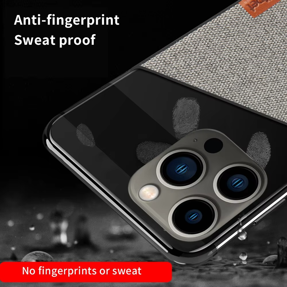 Premium Apple iPhone Case, MagSafe Compatible, Camera Lens and Screen Protection, Ultra Thin, Shockproof, Magnetic, Full All Around Protection, Canvas Fabric Back Cover