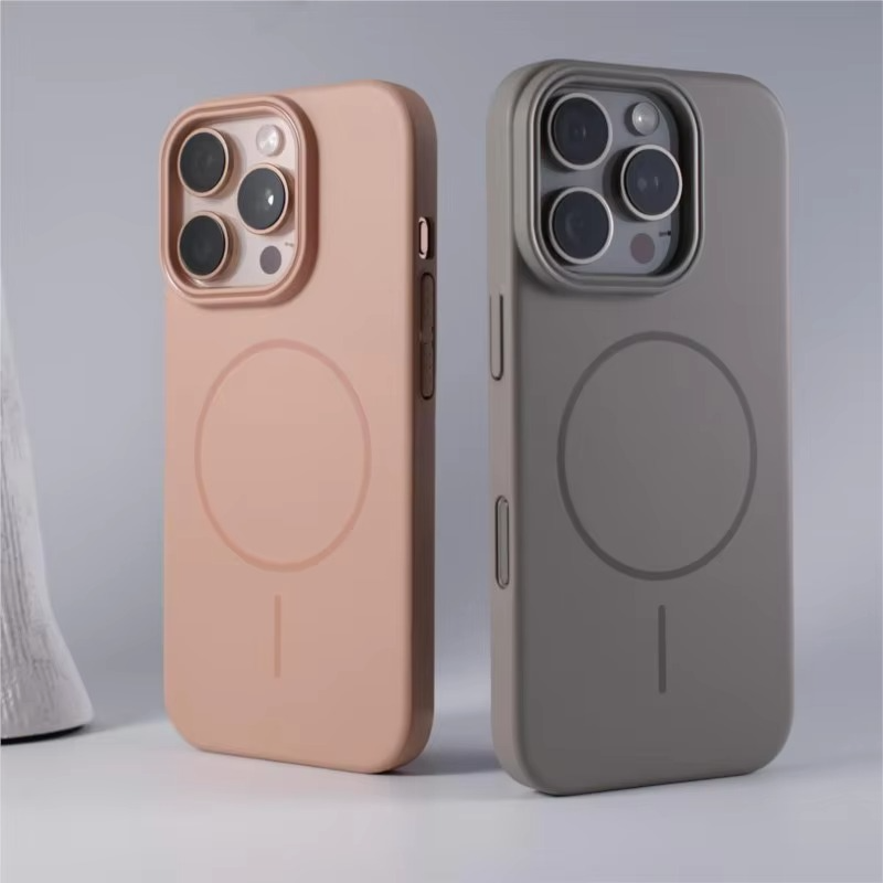 Luxury Apple iPhone Case, MagSafe Compatible, Camera Lens and Screen Protection, Ultra Thin, Shockproof, Magnetic, Full All Around Protection, Smooth Ring Silicone Cover