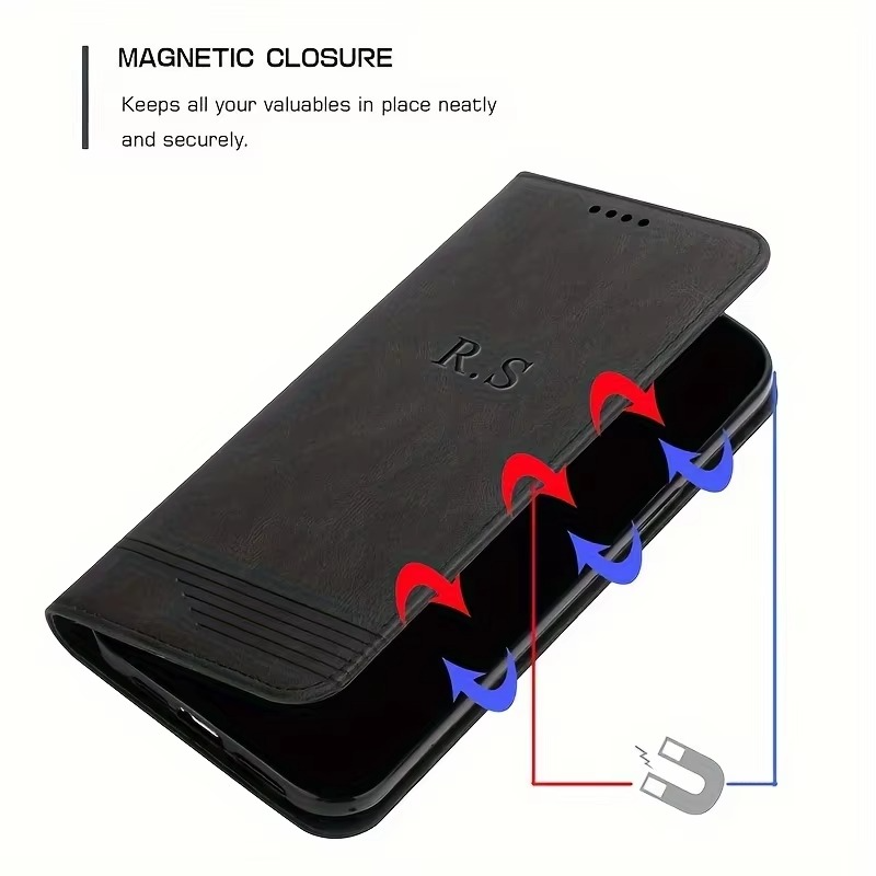 Luxury Apple iPhone Case, MagSafe Compatible, Camera Lens and Screen Protection, Ultra Thin, Shockproof, Magnetic, Full All Around Protection, Personalized Leather Wallet Cover