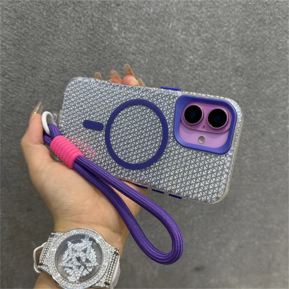 High Quality Apple iPhone Case, MagSafe Compatible, Camera Lens and Screen Protection, Ultra Thin, Shockproof, Magnetic, Full All Around Protection, Colorful Glitter Cover