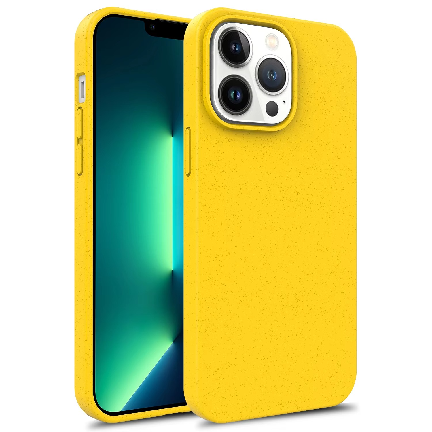 Premium Apple iPhone Case, MagSafe Compatible, Camera Lens and Screen Protection, Ultra Thin, Shockproof, Magnetic, Full All Around Protection, Eco Wheat Silicone Cover