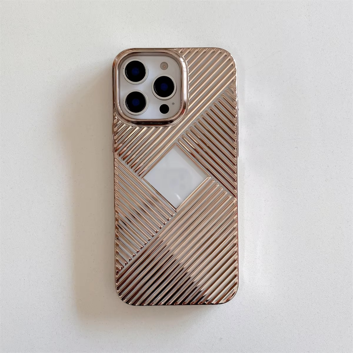 Luxury Apple iPhone Case, MagSafe Compatible, Camera Lens and Screen Protection, Ultra Thin, Shockproof, Magnetic, Full All Around Protection, Geometric Clear Bumper Cover