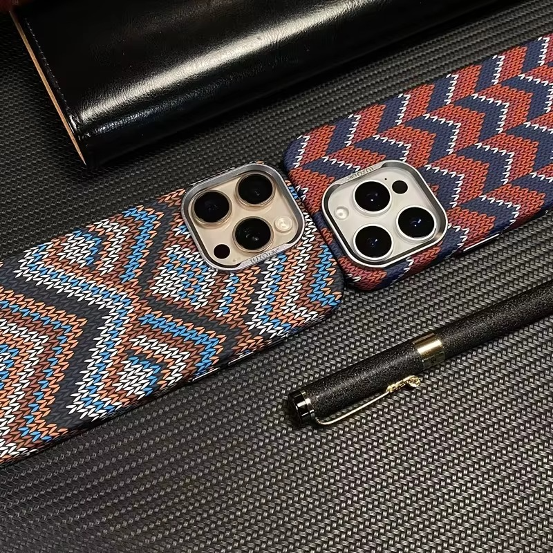 Premium Apple iPhone Case, MagSafe Compatible, Camera Lens and Screen Protection, Ultra Thin, Shockproof, Magnetic, Full All Around Protection, Nordic Sweater Hard Cover