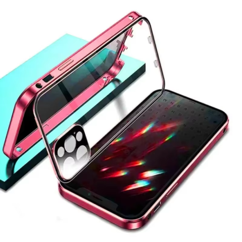 Premium Apple iPhone Case, MagSafe Compatible, Camera Lens and Screen Protection, Ultra Thin, Shockproof, Magnetic, Full All Around Protection, Double-Sided Privacy Cover