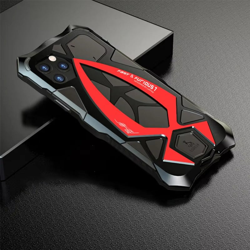 Luxury Apple iPhone Case, MagSafe Compatible, Camera Lens and Screen Protection, Ultra Thin, Shockproof, Magnetic, Full All Around Protection, Metal Armor Shell Cover