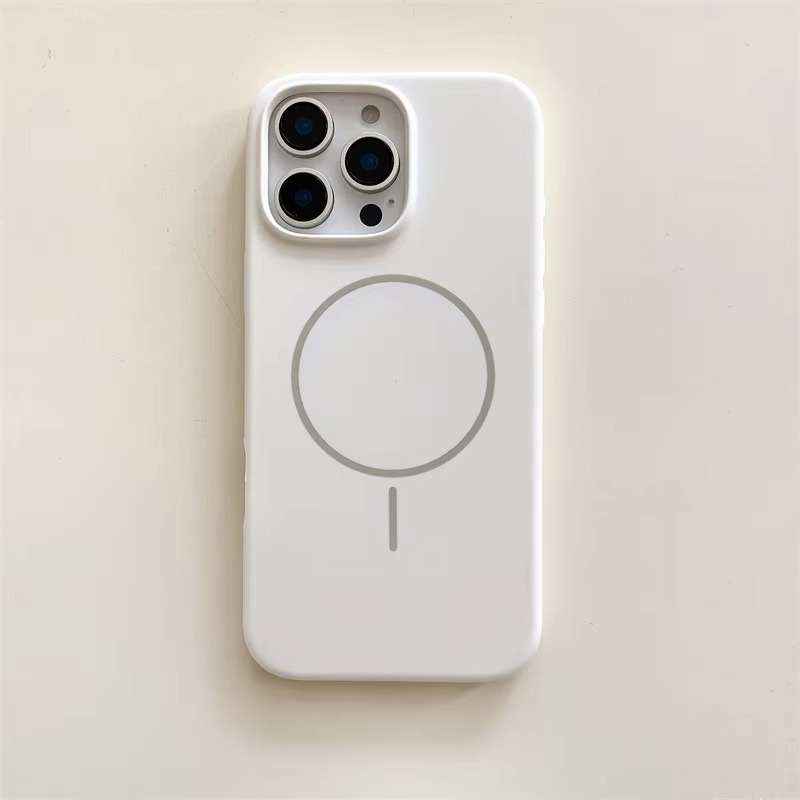 Luxury Apple iPhone Case, MagSafe Compatible, Camera Lens and Screen Protection, Ultra Thin, Shockproof, Magnetic, Full All Around Protection, Smooth Ring Silicone Cover