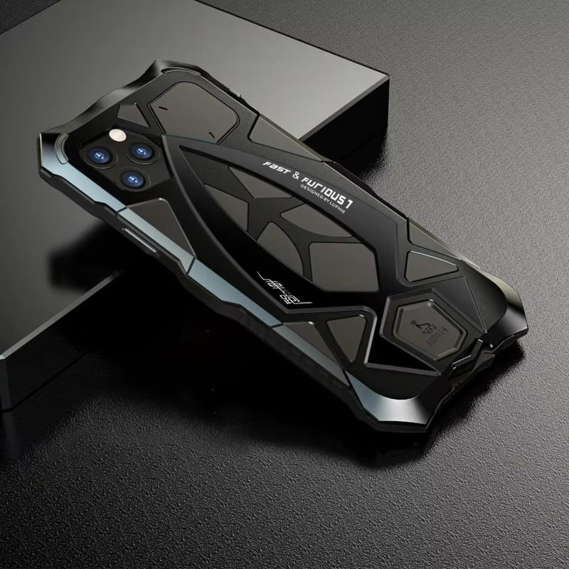 Luxury Apple iPhone Case, MagSafe Compatible, Camera Lens and Screen Protection, Ultra Thin, Shockproof, Magnetic, Full All Around Protection, Metal Armor Shell Cover