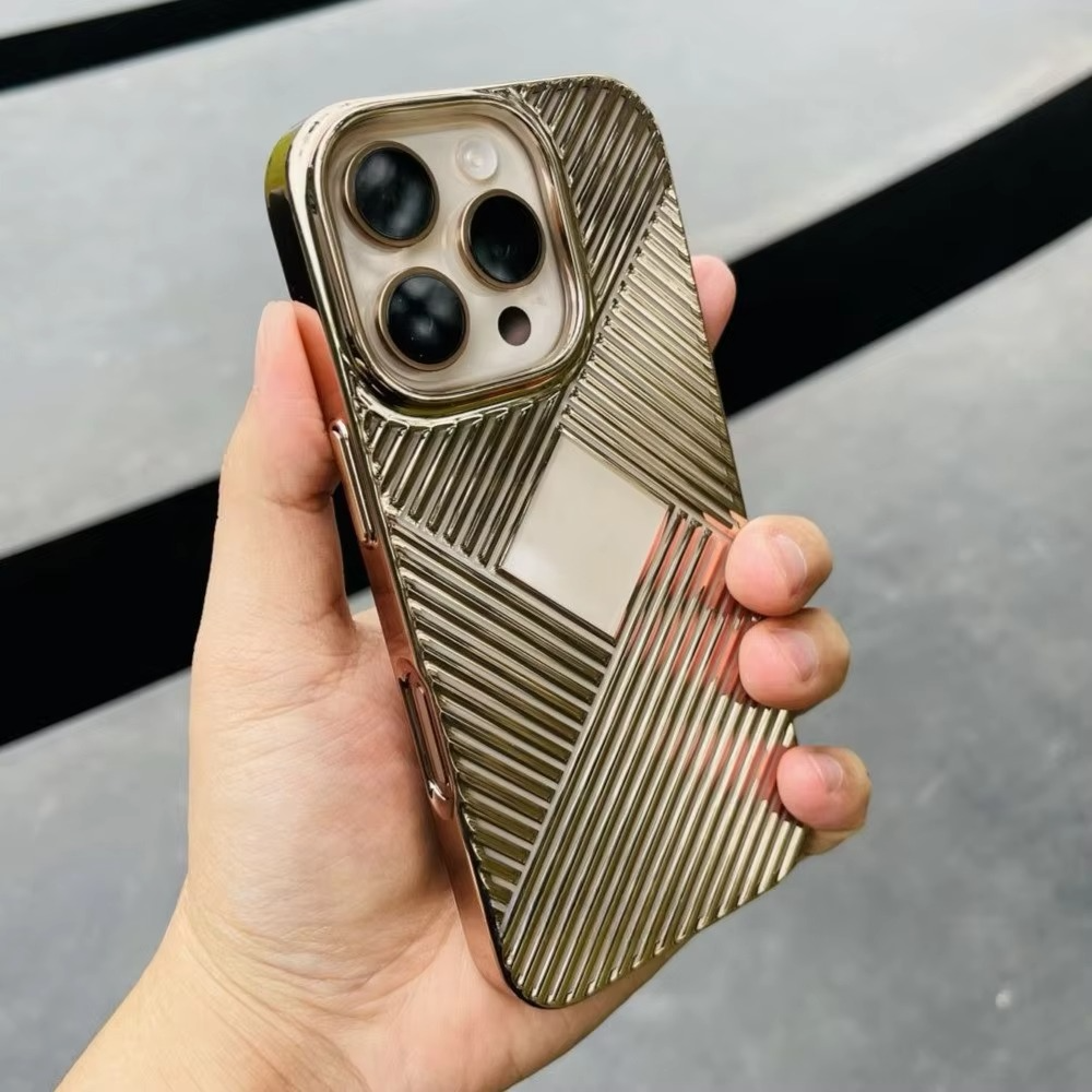 Luxury Apple iPhone Case, MagSafe Compatible, Camera Lens and Screen Protection, Ultra Thin, Shockproof, Magnetic, Full All Around Protection, Geometric Clear Bumper Cover