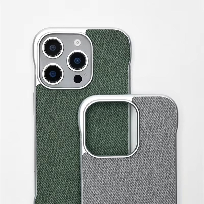 Premium Apple iPhone Case, MagSafe Compatible, Camera Lens and Screen Protection, Ultra Thin, Shockproof, Magnetic, Full All Around Protection, Canvas Fabric Hard Cover