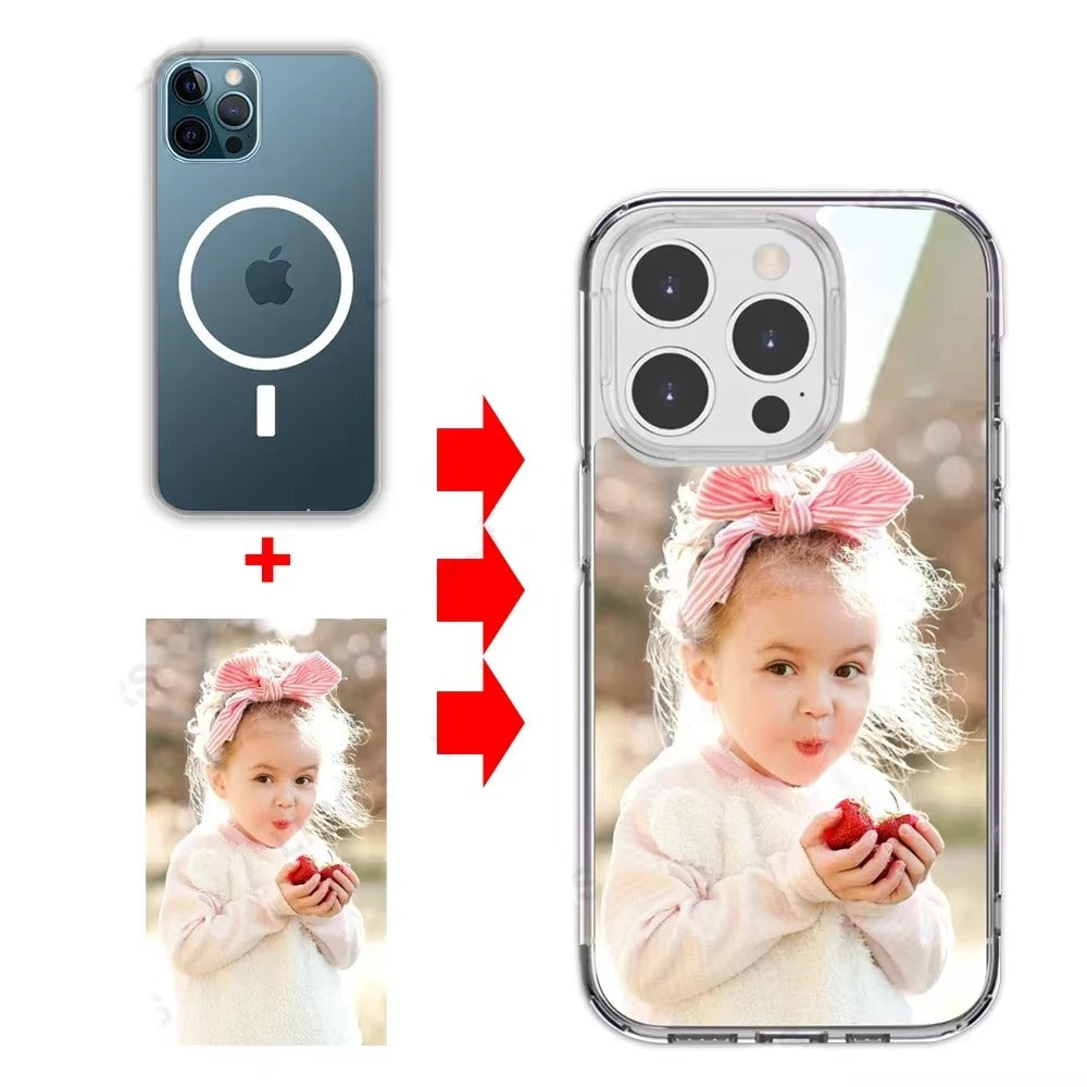 Premium Apple iPhone Case, MagSafe Compatible, Camera Lens and Screen Protection, Ultra Thin, Shockproof, Magnetic, Full All Around Protection, Custom Acrylic Photo Cover