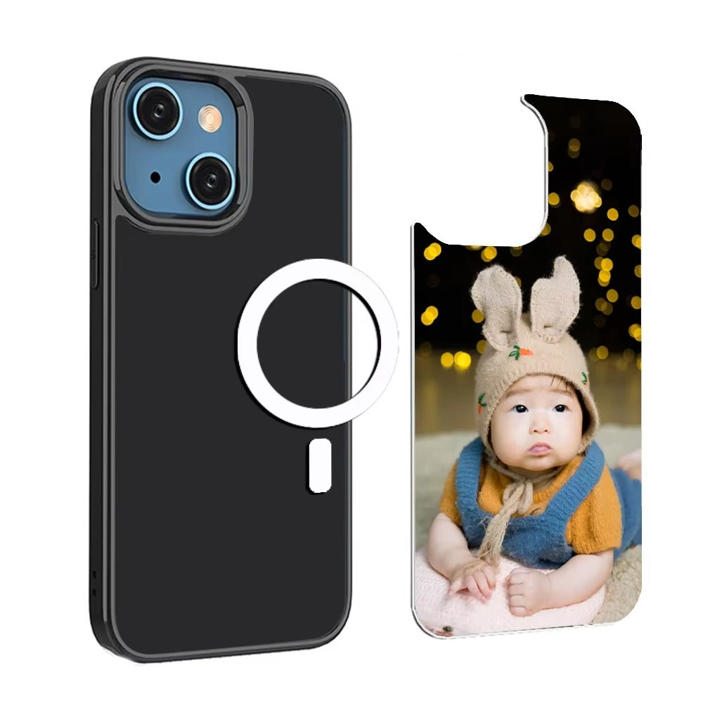 Premium Apple iPhone Case, MagSafe Compatible, Camera Lens and Screen Protection, Ultra Thin, Shockproof, Magnetic, Full All Around Protection, Custom Photo Magnetic Cover