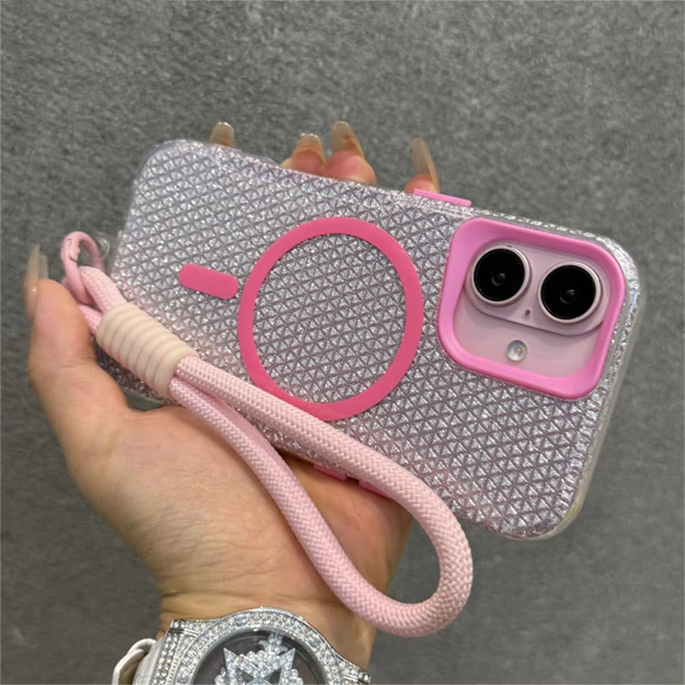 High Quality Apple iPhone Case, MagSafe Compatible, Camera Lens and Screen Protection, Ultra Thin, Shockproof, Magnetic, Full All Around Protection, Colorful Glitter Cover