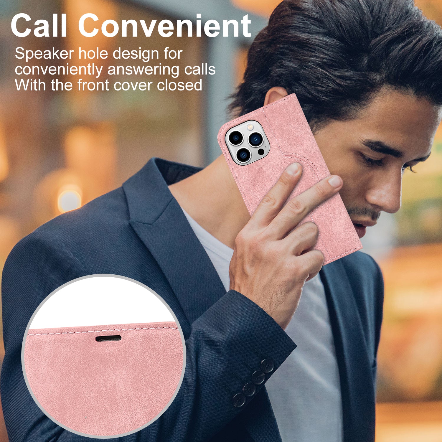 Luxury Magnetic Leather Wallet iPhone Case – MagSafe Wireless Charging, Card Slot, Stand Feature, Premium Protection, Stylish & Durable Cover