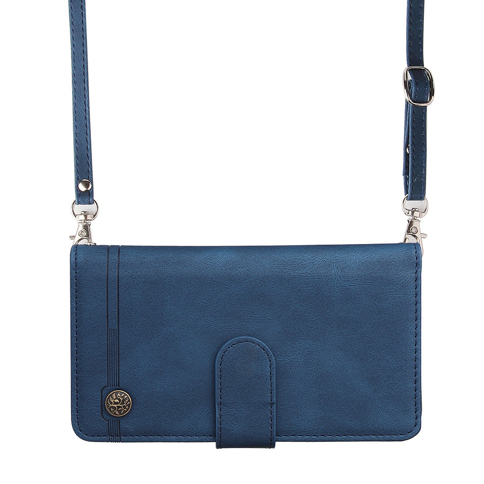 Premium Retro Flip Leather iPhone Case – Zipper Wallet, Multi-Card Slots, Necklace Lanyard, Magnetic Closure, Shockproof Protection for iPhone