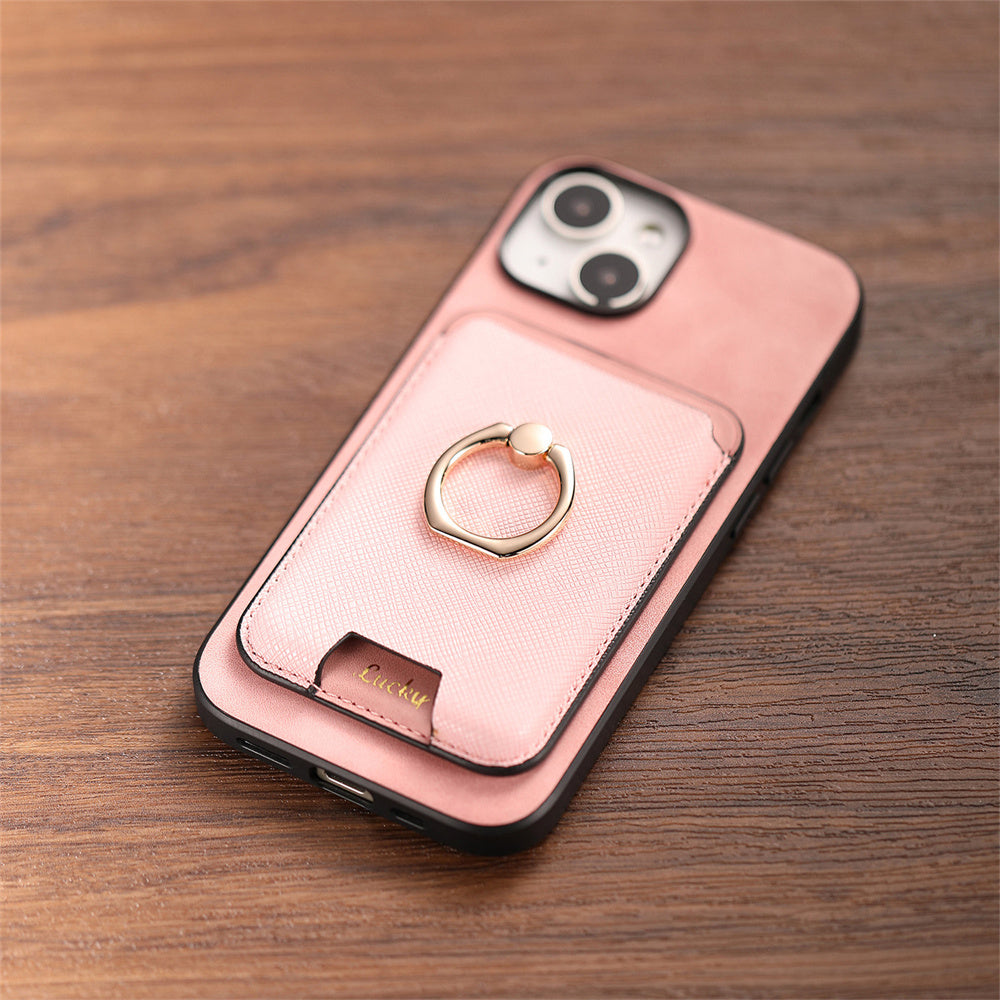 Luxury Detachable Magnetic Wallet iPhone Case – Card Holder, Ring Stand, Shockproof Protection for Secure and Convenient Use