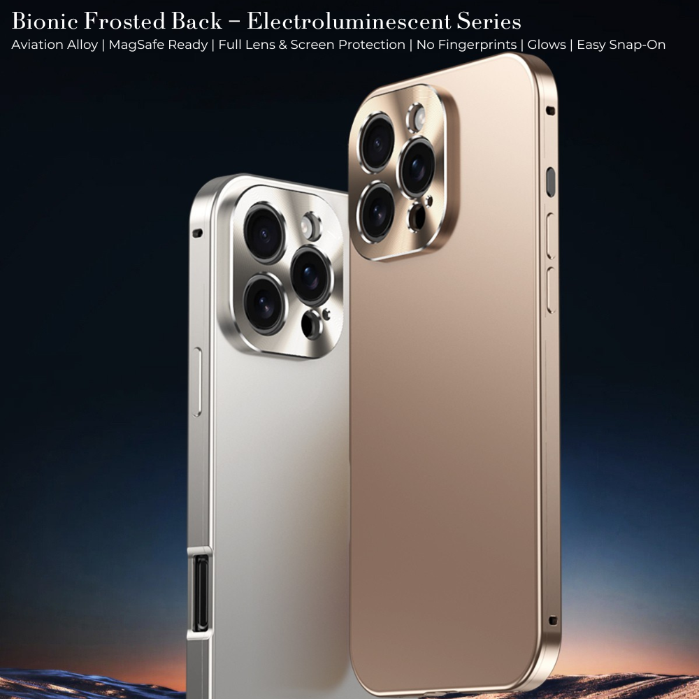 Luxury Shockproof Magnetic Phone Case - Slim Aluminum Frame with Full Lens Protection, Wireless Charging Compatible