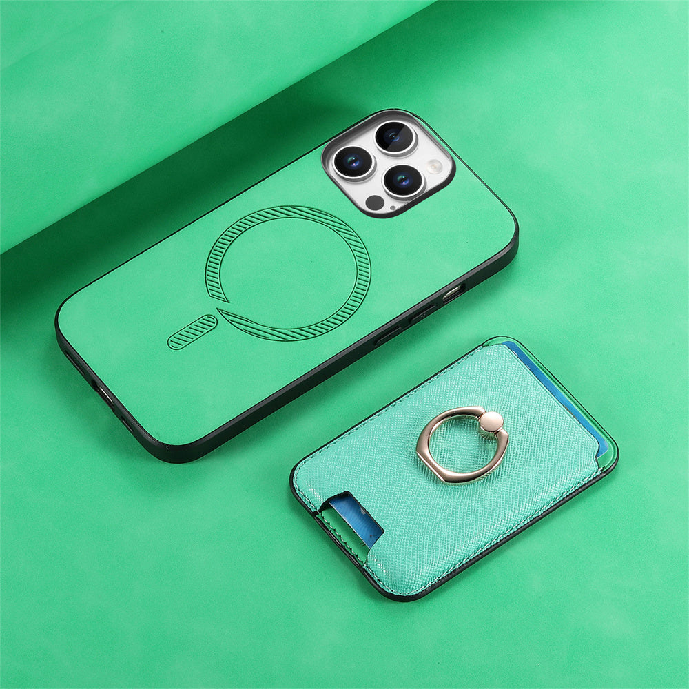 Luxury Detachable Magnetic Wallet iPhone Case – Card Holder, Ring Stand, Shockproof Protection for Secure and Convenient Use