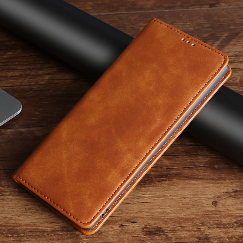 Luxury Magnetic Leather Flip iPhone Case – Premium Wallet Cover with Card Slots, and Magnetic Closure for iPhone Models