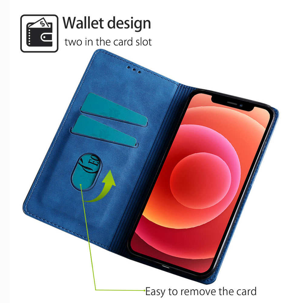 Luxury Magnetic Leather Flip iPhone Case – Premium Wallet Cover with Card Slots, and Magnetic Closure for iPhone Models