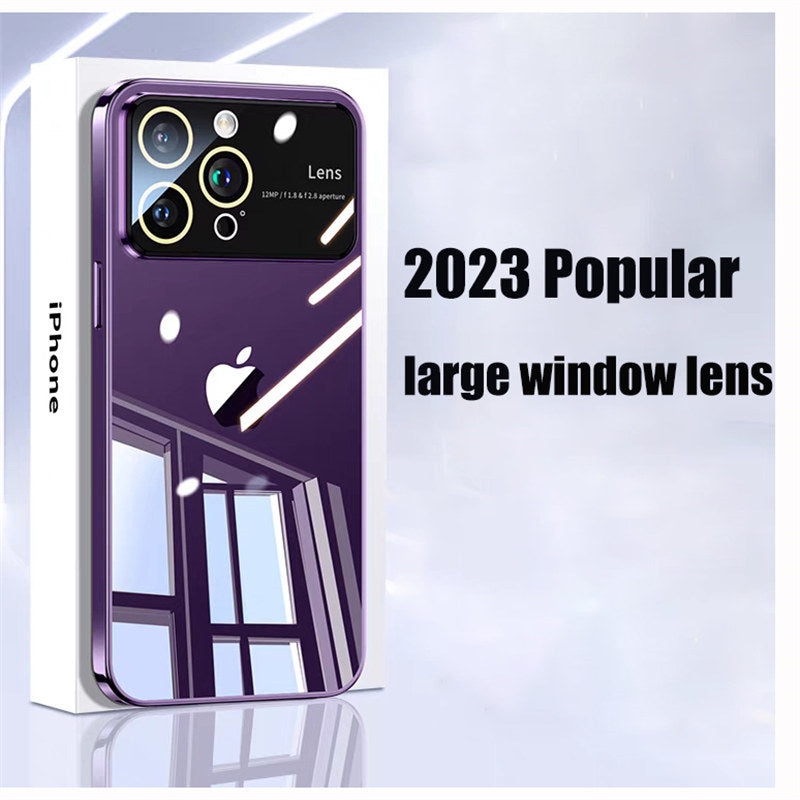 Luxury Ultra-Thin iPhone Case - Clear Transparent Hard PC Cover, MagSafe Compatible, Camera Protection,