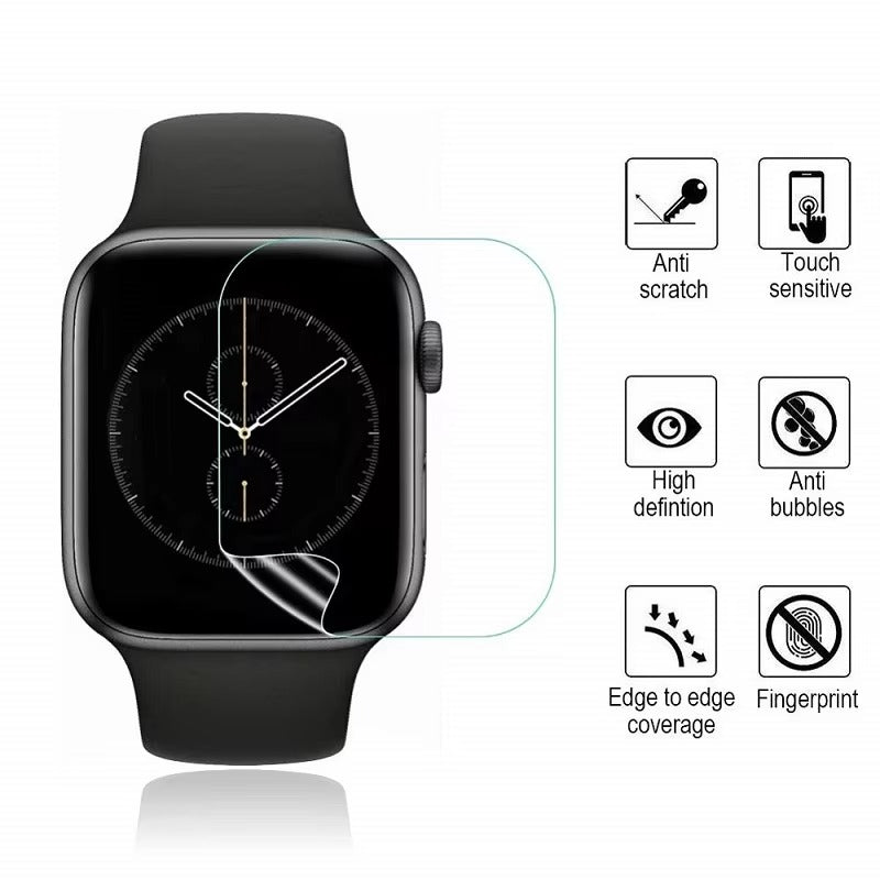 Premium HD Screen Protector for Apple Watch – Full Coverage Scratch-Resistant Film Guard, Easy Install Glass Shield for 40mm to 45mm Apple Smartwatch
