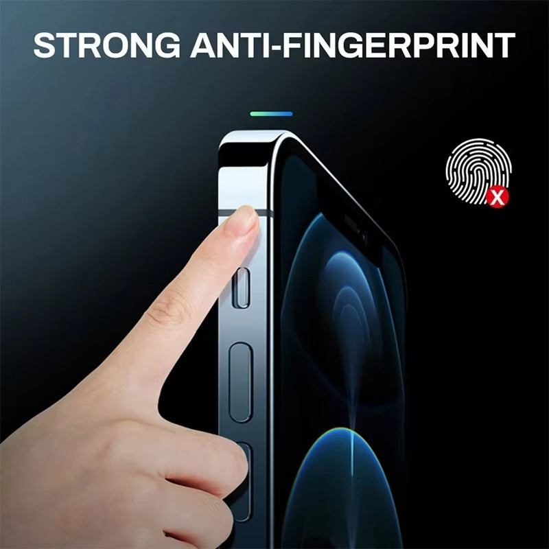 Premium Carbon Fiber Frame Protector – Transparent, Matte Edge Sticker with Hydrogel Film for iPhone Plus