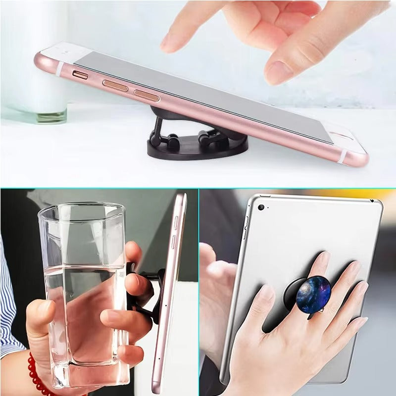 Luxury, Foldable Phone Ring Holder – 360°, Rotating Finger Grip, Bracket Socket Mount App iPhone, and Other Mobile Phones