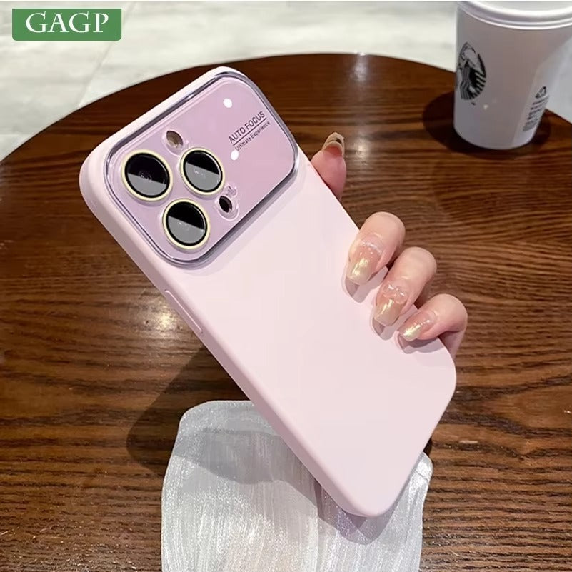 Luxury Apple iPhone Case MagSafe Compatible, Camera Lens & Screen Protection Cover with Silicone Matte Soft Finish