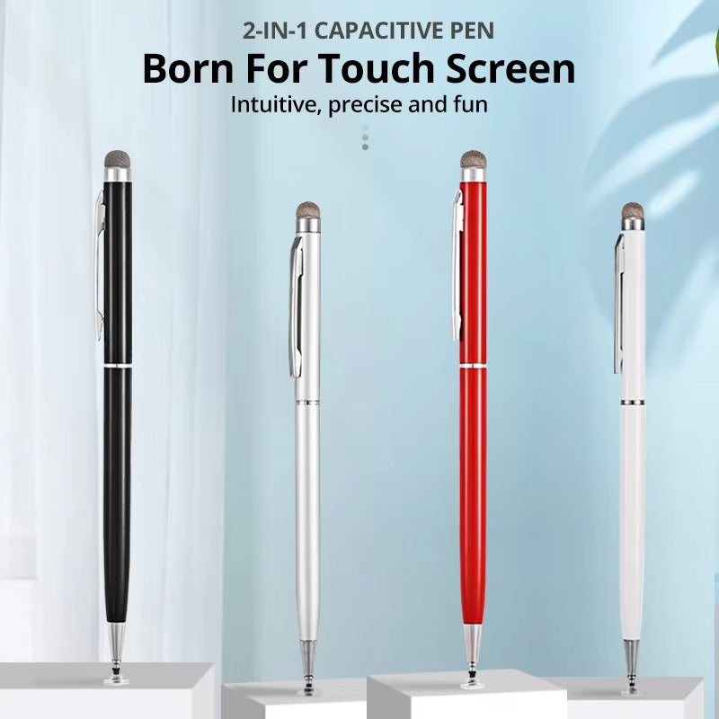 Premium 2-in-1 Stylus Pen for iPhone & iPad – Capacitive Pencil for Drawing and Navigation on Touchscreen Apple Devices