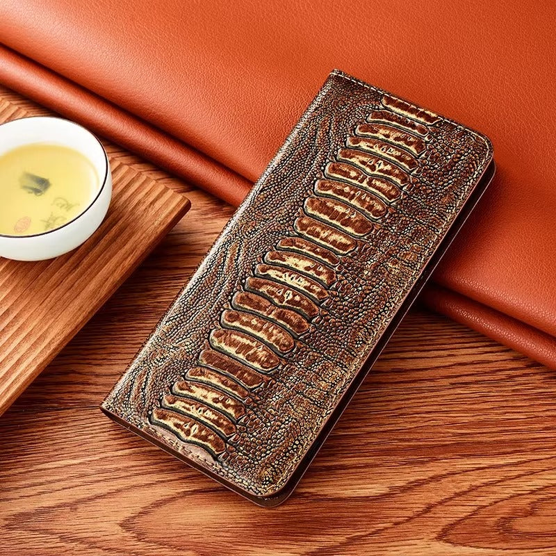 Luxury Genuine Leather iPhone Case – Flip Wallet Design, Stylish & Durable Full Protection Cover | Case for iPhone