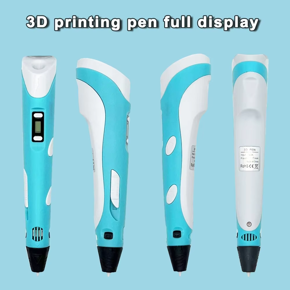 Creative 3D Drawing Pen for Kids – LCD Printing Pen with 50M PLA Filament, Safe DIY Toy for Art & Crafts, Ideal Birthday