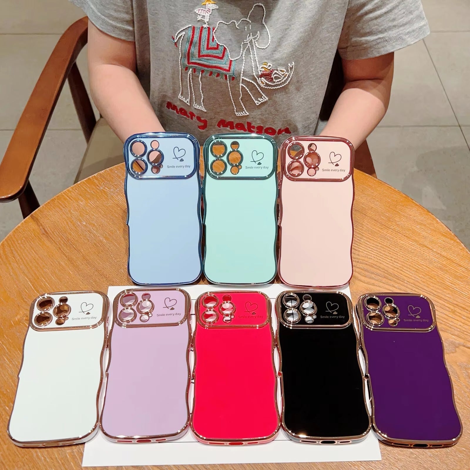 Luxury Apple iPhone Case MagSafe Compatible, Camera Lens & Screen Protection All Around Protection Cover with Heart Design