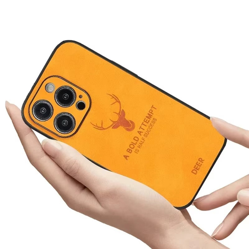 Luxury Vintage Lambskin PU Leather MagSafe iPhone Case – Wireless Charging, Full Protection, Stylish & Durable Cover