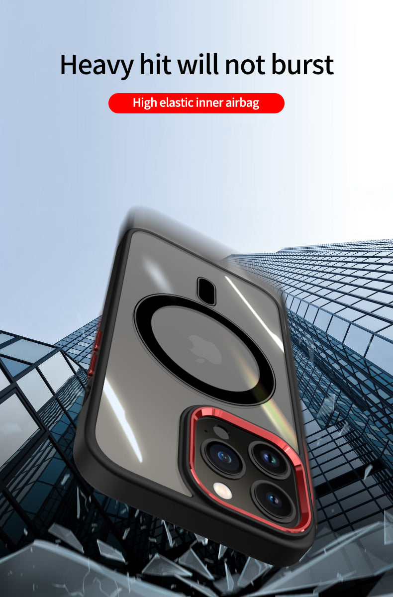 Luxury Clear MagSafe iPhone Case - Magnetic Wireless Charging, Shockproof Cover, Durable Transparent Design | Case for iPhone