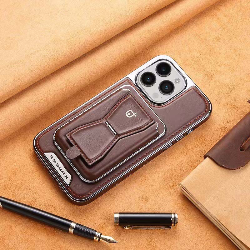 Luxury Leather Wallet Stand iPhone Case – Card Holder, Premium Protection, Durable Flip Cover, and Stylish Design for iPhone Models