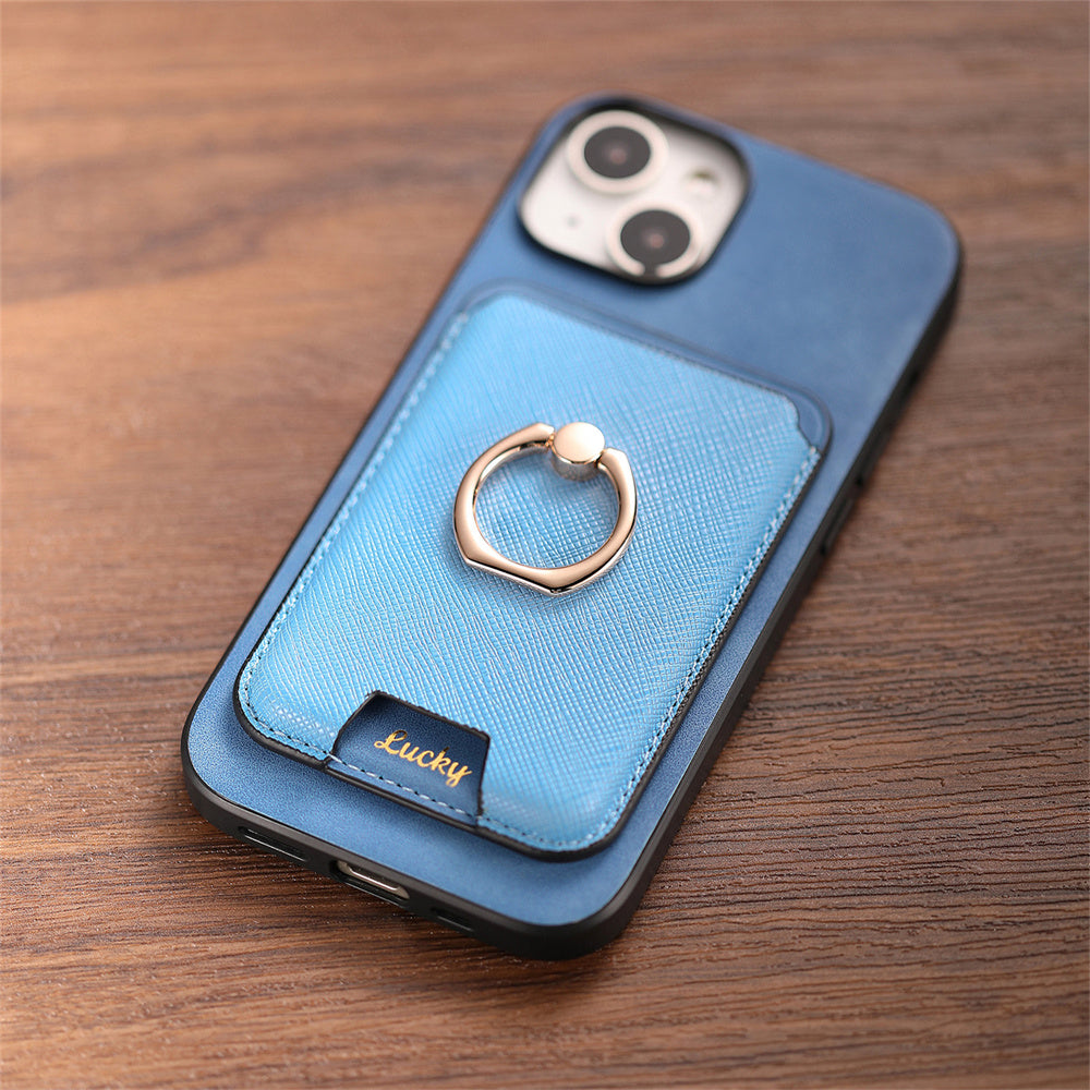 Luxury Detachable Magnetic Wallet iPhone Case – Card Holder, Ring Stand, Shockproof Protection for Secure and Convenient Use