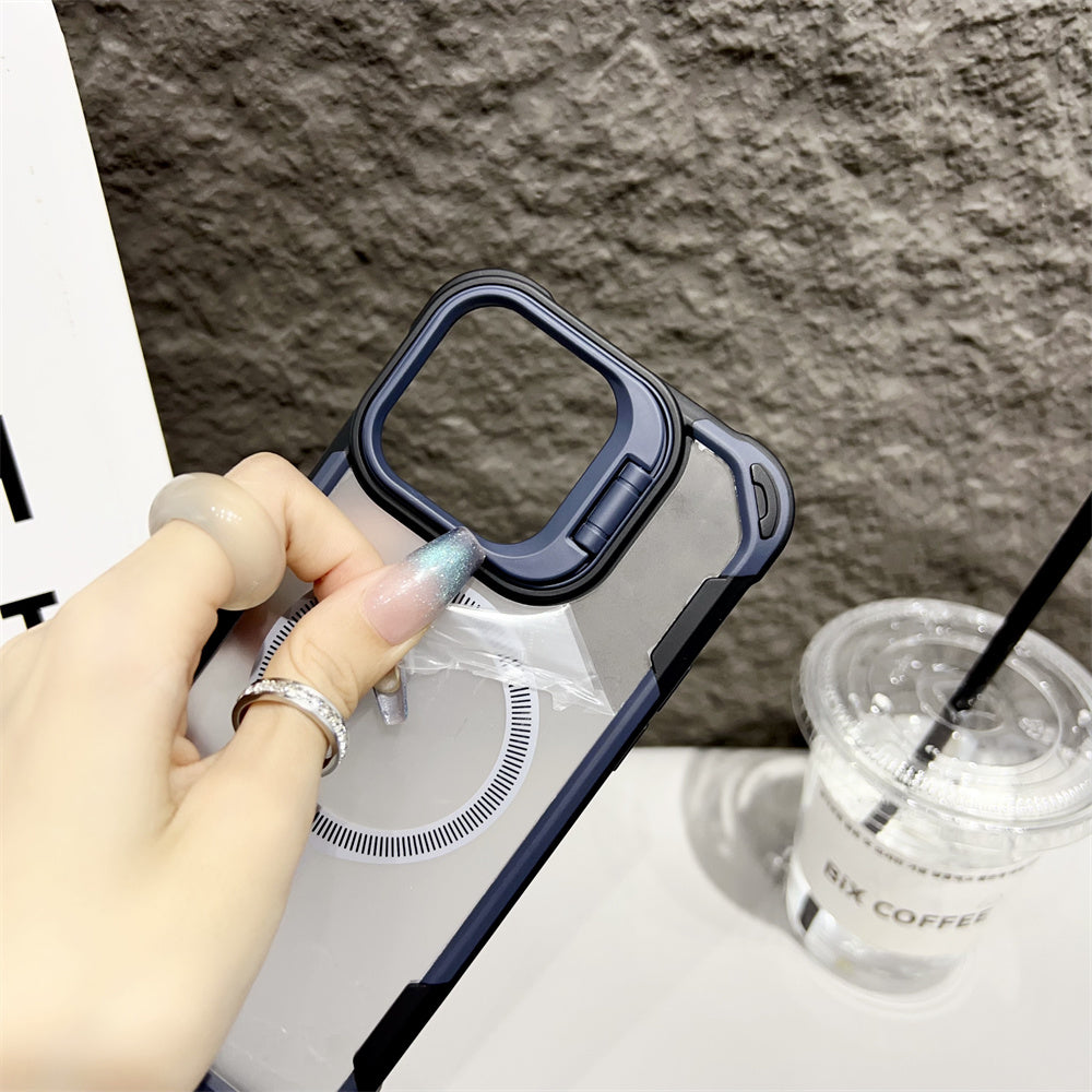 Luxury Armor iPhone Case- Transparent MagSafe Cover, Wireless Charging Compatible Durable & Protective Design Case for iPhone