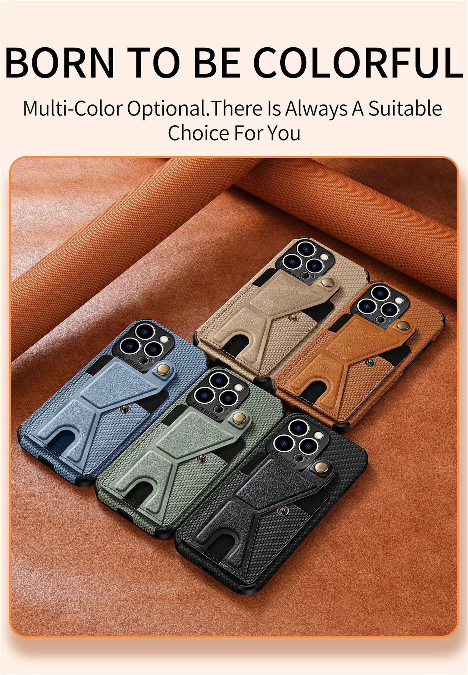 Carbon Fiber Wallet Flip iPhone Case – Premium Leather, Card Holder, Shockproof Protection Sleek & Durable Design for iPhone