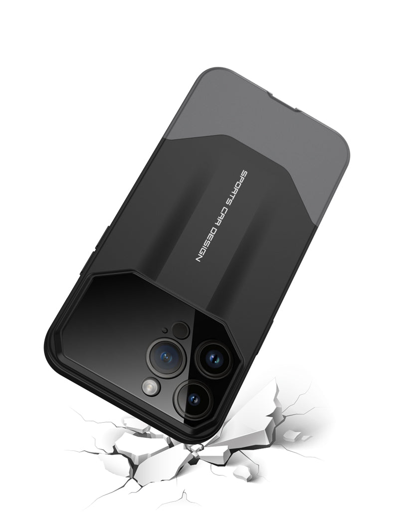 Luxury Frosted Plastic iPhone Case – TPU All-Inclusive Lens Protection Cover for iPhone Models, Sleek and Durable Design