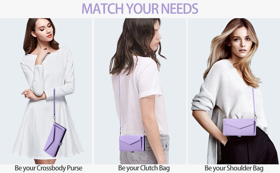 Luxury Dual-Layer Wallet iPhone Case – Flip Leather Cover with Card Slots, Photo Frame, 2 Lanyards, Shockproof Protection, and Stand Feature for iPhone