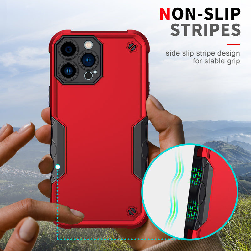 Shockproof Armor Case – Anti-Shock/Fall Protective Back Cover for iPhone Models, Durable and Rugged Design