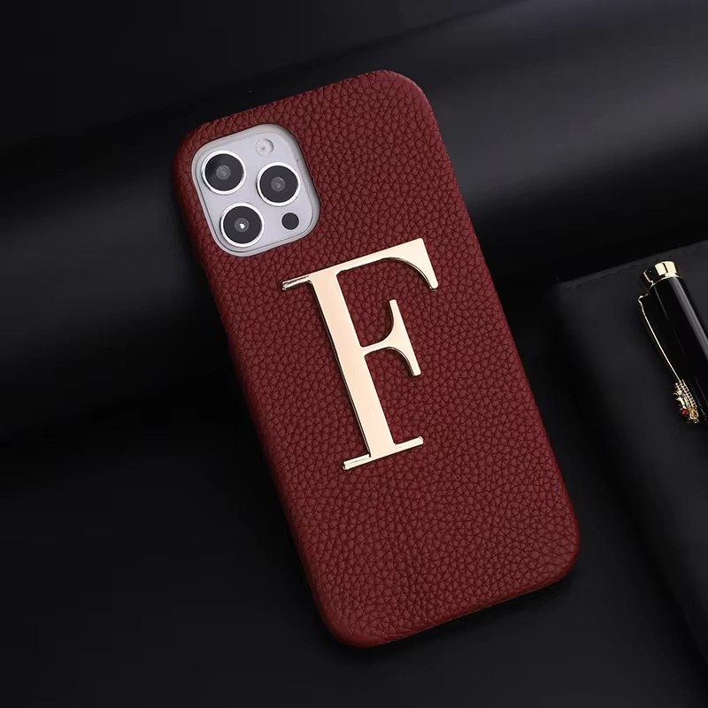 Premium Apple iPhone Case, MagSafe Compatible, Camera Lens and Screen Protection, Ultra Thin, Shockproof, Magnetic, Full All Around Protection, Genuine Leather Name Cover