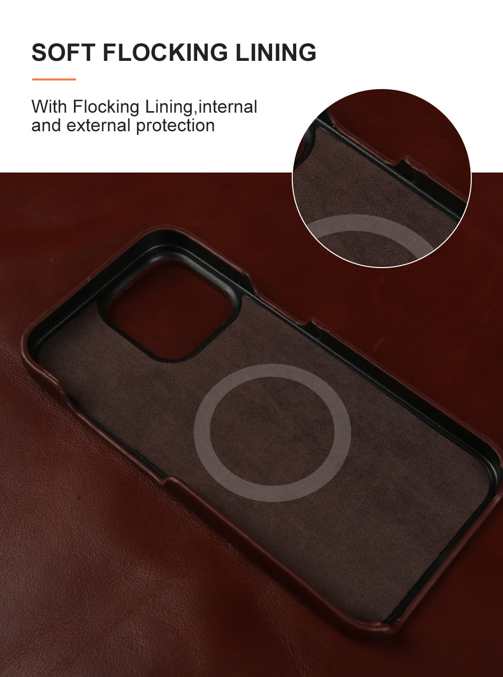 Luxury MagSafe Wallet iPhone Case– Genuine Leather, Magnetic Wireless Charging, Card Holder, Shockproof Protection, Premium Design for iPhone Models