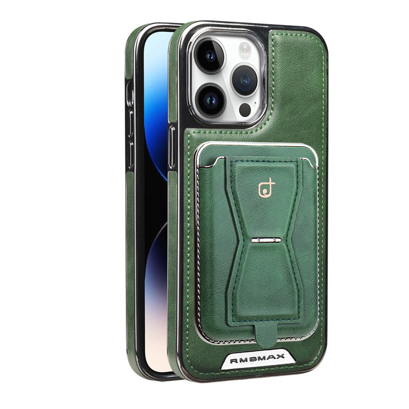 Luxury Leather Wallet Stand iPhone Case – Card Holder, Premium Protection, Durable Flip Cover, and Stylish Design for iPhone Models