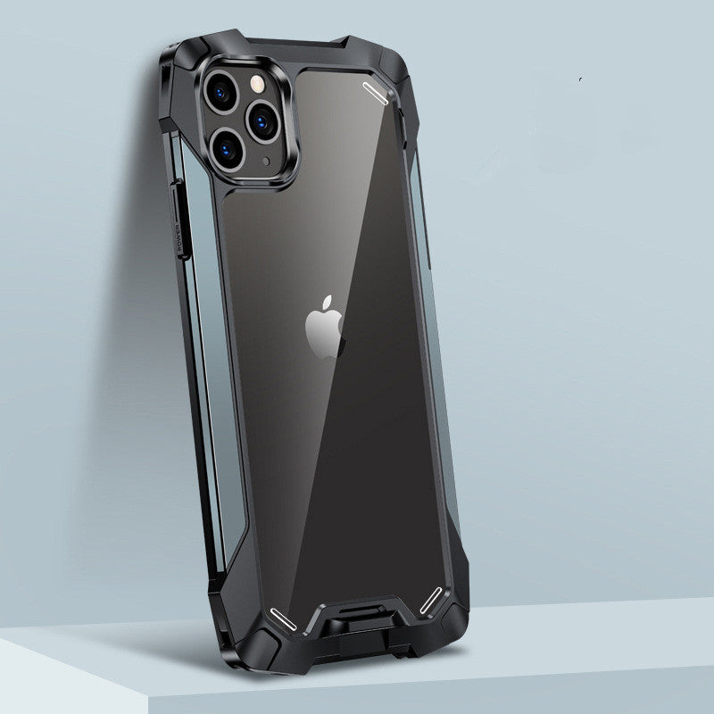 R-Just Silicone Airbag Shockproof iPhone Case – Transparent Armor Cover, Rugged Protection Durable & Secure for iPhone Models