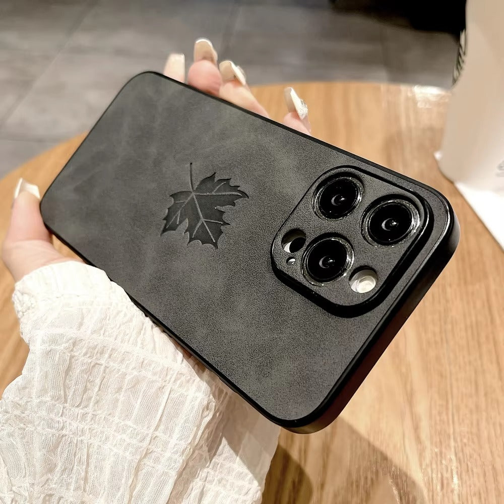 Premium Leather Retro iPhone Case – Comfortable Grip, Full Cover Protection, Stylish & Durable Design | Case for iPhone